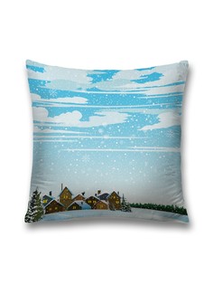 Наволочка декоративная JoyArty "Зимний день" на молнии, 45x45 см