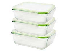 Набор прямоугольных пищевых контейнеров Eley, 1040 мл, ELSTP2403G3