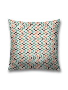 Наволочка декоративная JoyArty "Рыбий простор" на молнии, 45x45 см