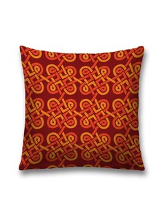 Наволочка декоративная JoyArty "Плетеный узор" на молнии, 45x45 см