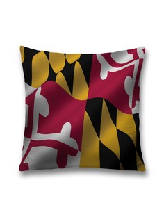 Наволочка декоративная JoyArty "Загадочный флаг" на молнии, 45x45 см