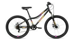 Велосипед Forward Iris 24 2.0 Disc 2021 12" черный/оранжевый