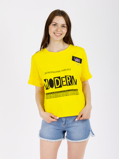 Футболка женская DAIROS GD69301013 желтая XS