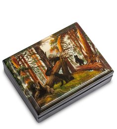 Шкатулка "Утро в сосновом лесу" исп. Лавров Art East