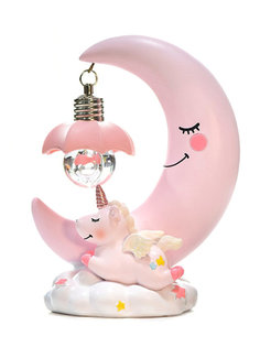 Ночник детский "Единорог на Луне" ночник светильник (розовый) Family Shop