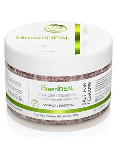 Соль для педикюра GreenIdeal с успокаивающим эффектом Лаванда и виноград