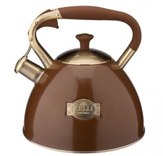 Чайник из нержавеющей стали Kelli KL-4554 3 л (коричневый)