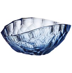 Ваза для фруктов 40 см Crystalite Bohemia "Медовые соты Синий" 103870