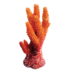 Искусственный коралл Laguna, Синулярия мини, оранжевый, 6.7х3.6х3 см