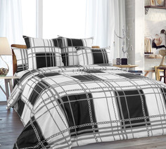 Постельное белье Mercury Home «Контраст» Семейное Перкаль