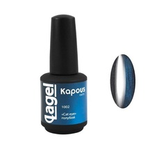 Гелевый лак Kapous Lagel «Cat eye» голубой 15 мл