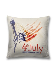 Наволочка декоративная JoyArty "День Независимости 4 июля" на молнии, 45x45 см