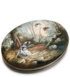 Шкатулка "Охота" худ. Ларина М. Art East