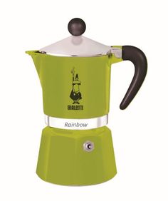 Гейзерная кофеварка Bialetti Rainbow зелёная на 6 чашек