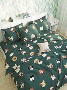 Пододеяльник Milky Garden "Dogs (сатин)" евро 200х215 см