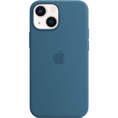 Apple iPhone 13 mini Silicone Case MagSafe Blue Jay