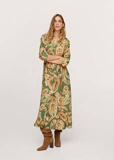 Платье с принтом пейсли - Paisley-a Mango