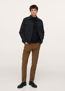 Брюки slim fit из вельвета - Bardem Mango