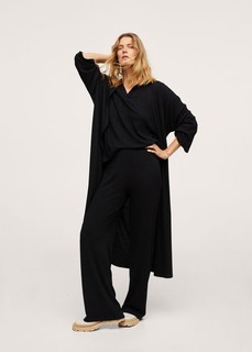 Кардиган из трикотажа в рубчик - Marga-a Mango