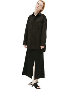Удлиненная рубашка из хлопка Yohji Yamamoto