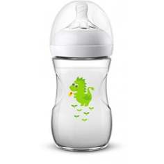 Бутылочка Philips Avent Natural медленный поток, 1 мес.+, 260 мл, с дракончиком