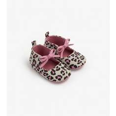 Пинетки "Леопард", розовый, серый Mothercare