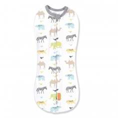 Конверт на молнии Summer Infant Swaddlepod "Зверята", S, серый