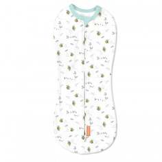 Конверт на молнии Summer Infant Swaddlepod "Пчелки", S, салатовый