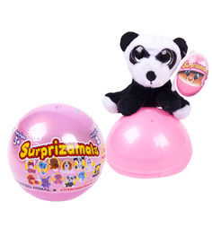 Игрушка-сюрприз Surprizamals Плюшевые фигурки зверят в капсулах
