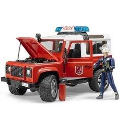 Внедорожник Bruder Land Rover Defender с фигуркой