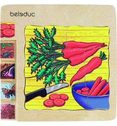 Пазл Beleduc деревянный Морковка