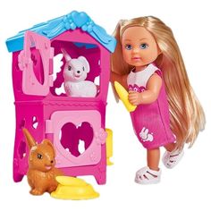 Игровой набор Simba Еви Домик кроликов 12 см