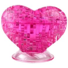 Головоломка Crystal Puzzle Сердце цвет: розовый