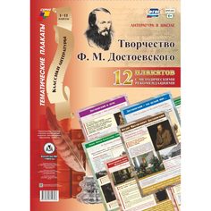 Набор плакатов Издательство Учитель Творчество Ф. М. Достоевского