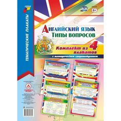 Набор плакатов Издательство Учитель Английский язык. Типы вопросов