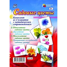 Набор плакатов Издательство Учитель Садовые цветы
