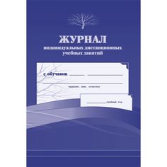 Журнал индивидуальных дистанционных учебных занятий Издательство Учитель
