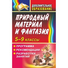 Книга Издательство Учитель «Природный материал и фантазия 5-9 классы. Программа, рекомендации, разработки занятий