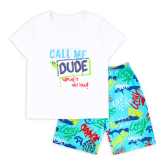 Пижама шорты/футболка с коротким рукавом Веселый малыш