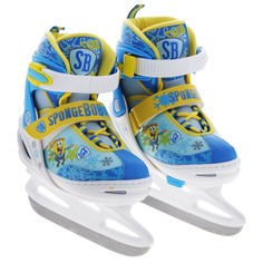 Коньки ледовые детские SPONGE BOB раздвижные, р. 31-35 Gulliver Sport