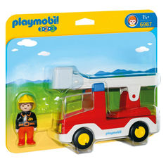 Конструктор Playmobil 1.2.3.: Пожарная машина с лестницей