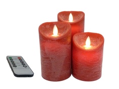 Светодиодная свеча Peha Magic Мерцающие 3шт Red MB-20124