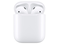 Наушники APPLE AirPods (ver2) в зарядном футляре MV7N2RU/A