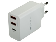Зарядное устройство Canyon 3xUSB CNE-CHA08W