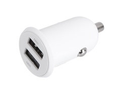 Зарядное устройство Baseus Grain Pro Car Charger Dual USB 4.8A White CCALLP-02