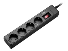 Сетевой фильтр APC Essential 4 Sockets 1m Black P43B-RS A.P.C.