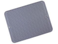 Силиконовый коврик для сушки посуды ZDK Волна Grey sill_0021