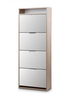 Обувница Vental К-4 Фасады МДФ Дуб Сонома-White Gloss