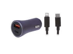 Зарядное устройство Baseus Golden Contactor Pro Dual Quick Charger Car Charger U+C 40W + кабель USB - Type-C 1m Black TZCCJD-B0G