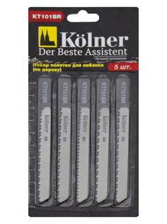 Пилка Kolner KT 101BR по дереву 100x2.5mm HCS 5шт